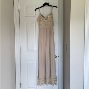 Boho ivory dress